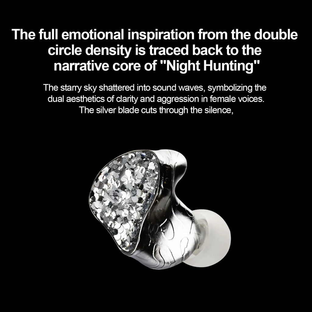 New EarAcoustic Audio VSA MAX IEMs Full-width titanium diaphragm Tesla Dynamic HIFI In-ear Earphones VoidSilver Stalker monitor