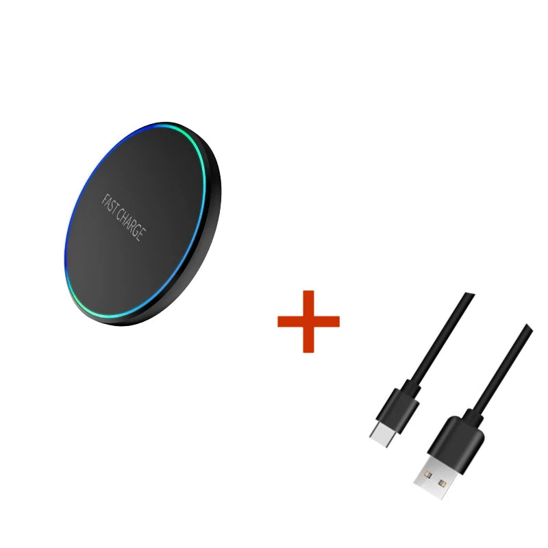 Trådløs oplader til PHONE \PAD\WATCH \Earphones, induktiv hurtigoplader og dockstation