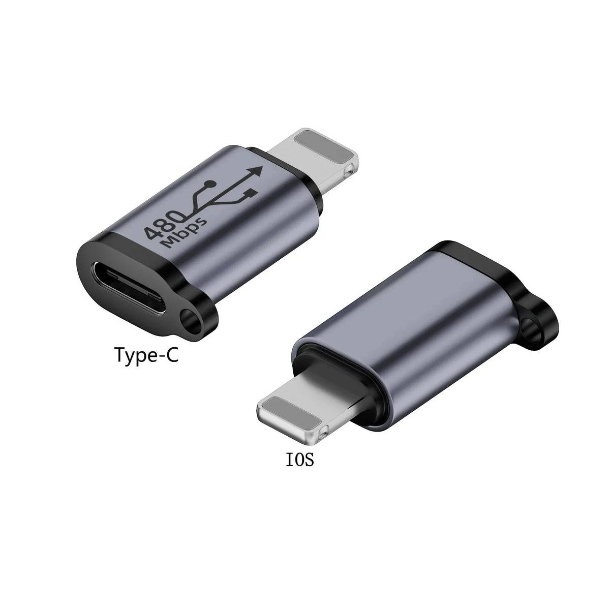 Type-C-hun til Mini-USB/Type-C/iOS-hun til Micro-USB/Micro-USB-hun til Type-C/Micro-USB-hun til Mini-USB-adapter