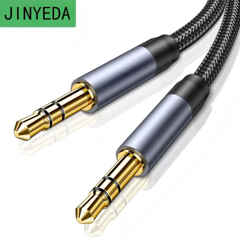 Cable de audio auxiliar con conectores jack macho de 3,5 mm a macho, para teléfono, auriculares, automóvil, reproductor MP3, altavoz y computadora, cable auxiliar de 3,5 mm de 3 m