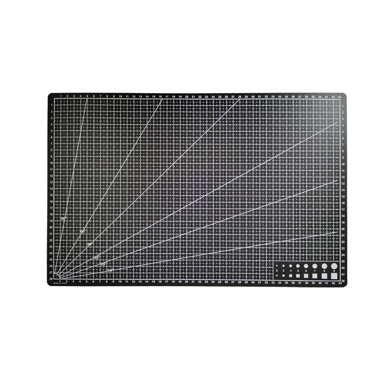 Tapis de découpe A3 en PVC, tapis de table en cuir, processus anti-découpe, sculpture double face, processus DIY pour étudiants, tapis auto-cicatrisant 45×30x0,09cm