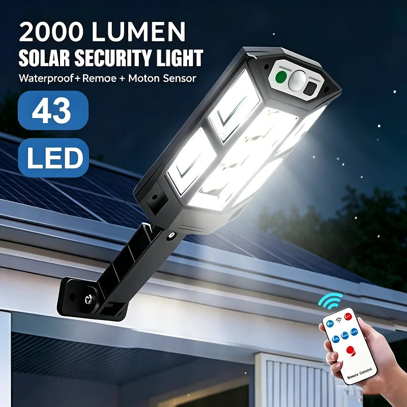 Newest Solar Lamp Powerful Outdoor Solar Lights of Motion Sensor 3 Modes Waterproof IP65 Solar Garden Torch Street Yard Lantern