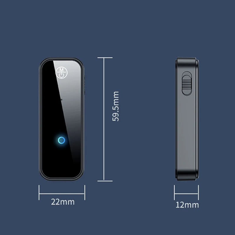 2 IN 1 Bluetooth Audio Receiver Transmitter 3.5mm AUX Jack Dongle Stereo Music Wireless Adapter Portable Mini For TV PC Car Kit