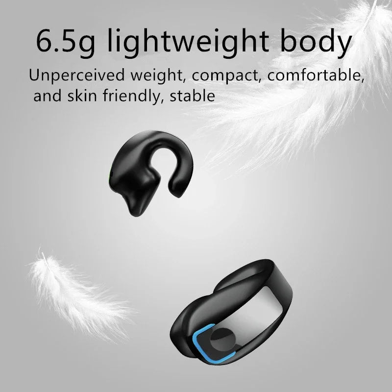 Clip d'écouteurs Écouteurs Bluetooth sans fil Casque à conduction osseuse TWS de haute qualité Auriculaires sport Réduction du bruit avec micro