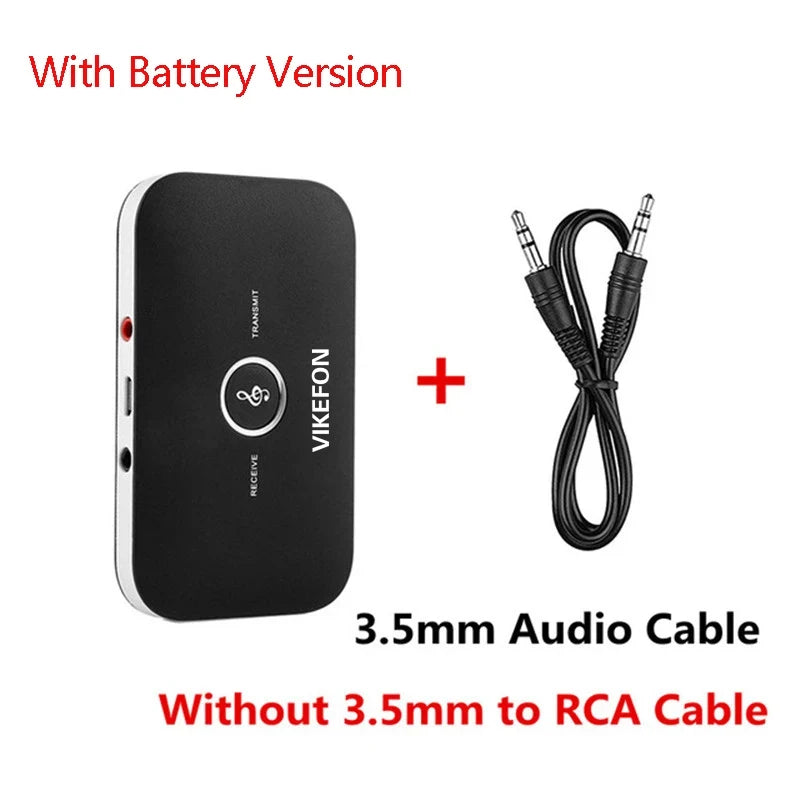 Transmisor y receptor de audio Bluetooth 5.0, RCA, con conector AUX de 3,5 mm, dongle USB, adaptador inalámbrico de música estéreo para kit de automóvil, PC, TV y auriculares
