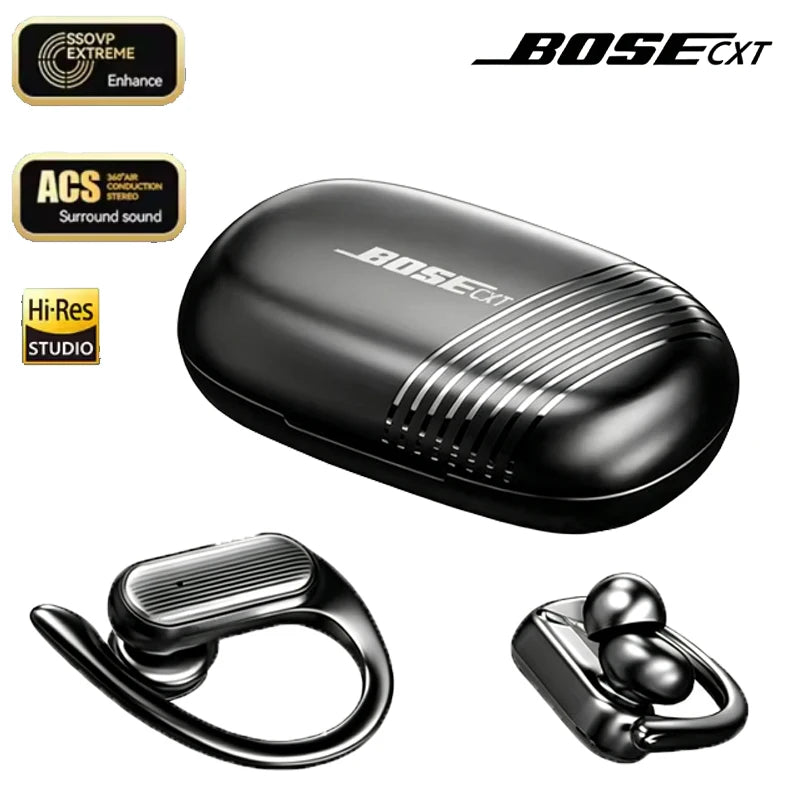 Auriculares inalámbricos BOSECXT Bluetooth 5.3, estéreo TWS, con gancho para la oreja, Hi-Fi, HD y micrófono, para iPhone y Android
