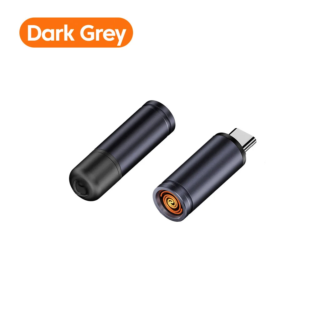 Encendedor eléctrico compacto tipo C, fácil de transportar y guardar, mini encendedor de cigarrillos Type-C para viajes en avión y actividades al aire libre, sin llama