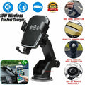 Qi Wireless Fast Charging Car Charger Mount Holder Stand 2 in 1 For