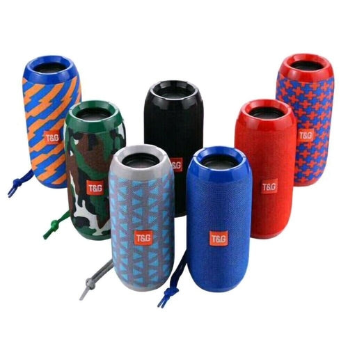 Bluetooth Speaker Wireless Waterproof Outdoor Stereo Bass USB/TF/FM in various colors and designs.