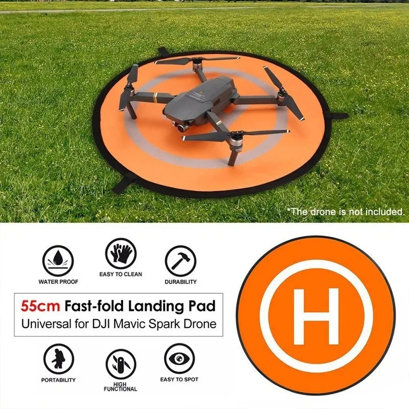 55cm Foldable Waterproof Drone Landing Pad Universal RC Quadcopter Launch Parking Apron Drone Accessories