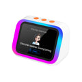 AI-Bluetooth-højttaler 5.4 med AI-stemmeassistent, HD-berøringsskærm, elektronisk fotoalbum, vækkeur og håndfri opkald