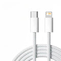 1m 2mPD Braided 35W Fast Charge Cable For iPhone 13 14 Pro Max 11 12 mini X XR XS Max 7 8 Plus Quick Charging USB-C Data Cables