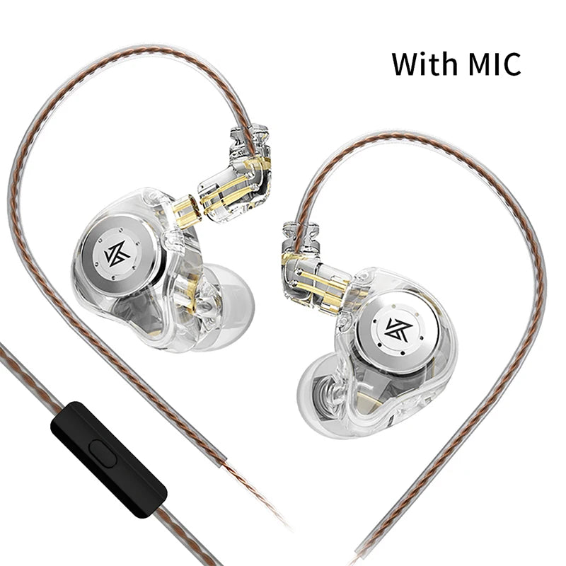 KZ EDX PRO 10mm dynamiske øretelefoner med dobbelt magnetisk kredsløb, HIFI-bas, earbuds til sport og støjreducerende headset, KZ ZSTX ZSN PRO ZAS