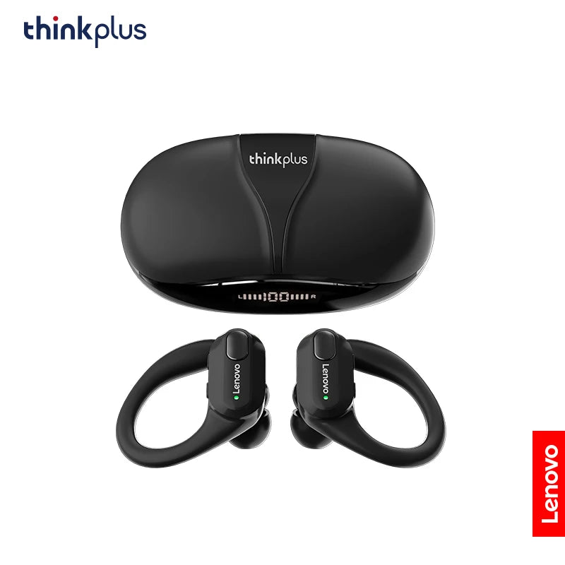 Écouteurs sans fil de sport Lenovo XT80 originaux avec micros, affichage LED de la batterie, son stéréo Hifi, casque Bluetooth 5.3 TWS