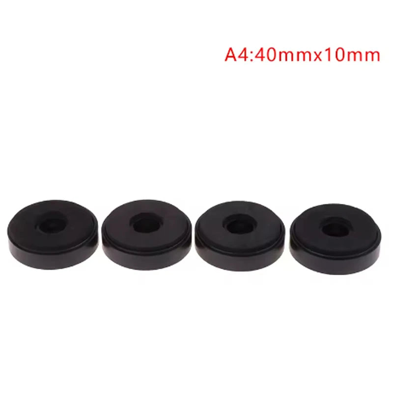 Juego de 4 unidades: patas de soporte antivibración para amplificador y altavoz de audio HIFI, almohadillas aislantes, soporte con abrazadera de garra de cangrejo para trípodes de cámara