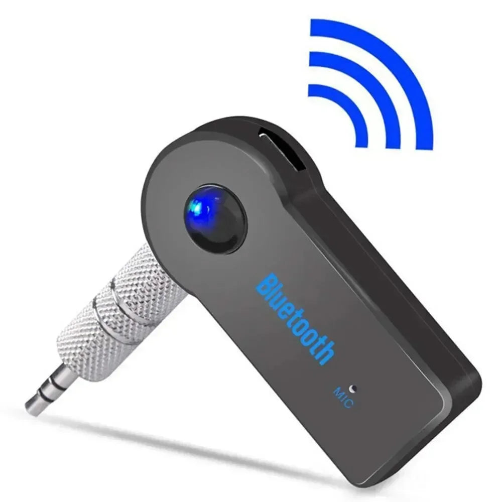 Bluetooth 5.0 Wireless Audio Receiver 3.5mm AUX Car Adapter Hands-Free Call Stereo Music Converter Wireless Audio Adapter in Car