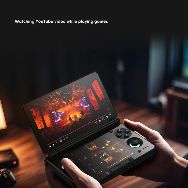 AYN Thor Android portable à écran double clapet AMOLED 6'' 1080p pour le jeu et le divertissement