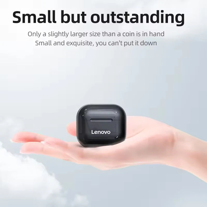 Écouteurs Bluetooth LenovoLP40 TWS son immersif HIFI avec micro Écouteurs sans fil Commande tactile Appel HD Écouteurs de jeu Mode