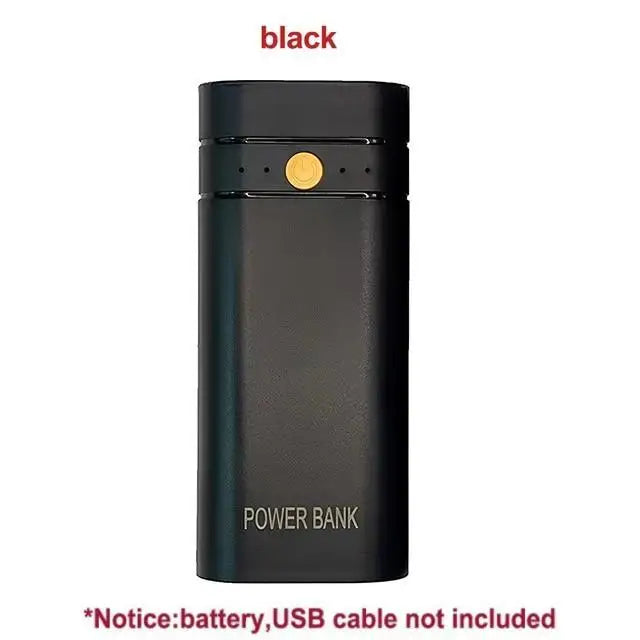DIY Not Including Batteries Power Bank Box 5V 2A 6000mAh 2X 18650 USB Type-C Battery Charger Case For Phone Electronic Charging