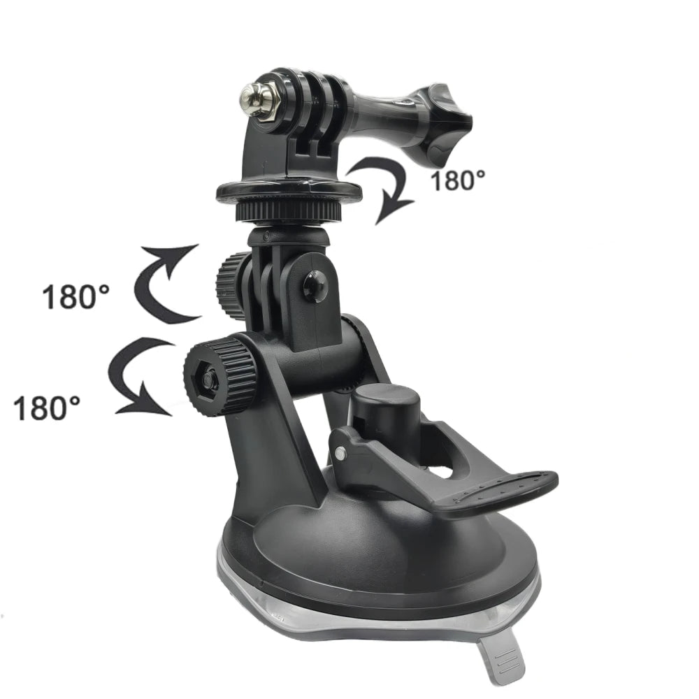 Soporte con ventosa para cristal y parabrisas de automóvil, compatible con cámaras GoPro Hero 13, 12, 11 y 10, Insta360 X3 y X4, y DJI OSMO Action 5 Pro