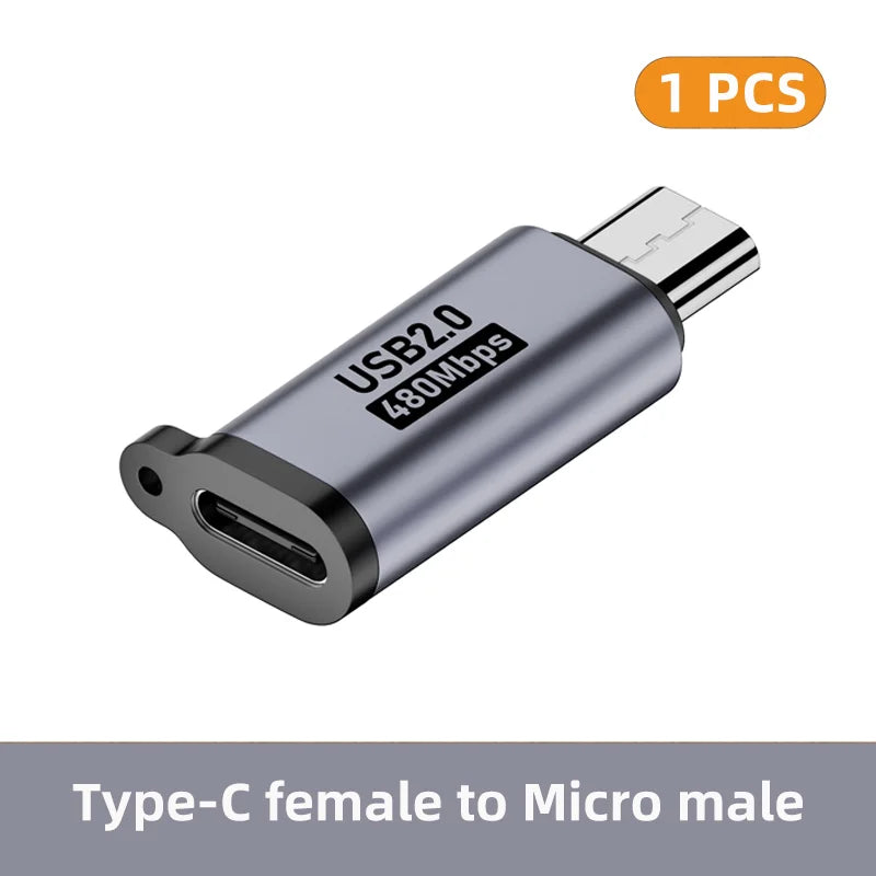 USB C Adapter Type C Female to Micro to Mini USB Male Converter IPhone14 13 Xiaomi Samsung iOS Male Charger Adapter