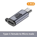 USB C Adapter Type C Female to Micro to Mini USB Male Converter IPhone14 13 Xiaomi Samsung iOS Male Charger Adapter