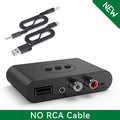 Bluetooth 5.2-lydmodtager NFC U-disk RCA 3.5mm AUX USB trådløs stereomusikadapter med mikrofon til bilsæt, højttaler og forstærker