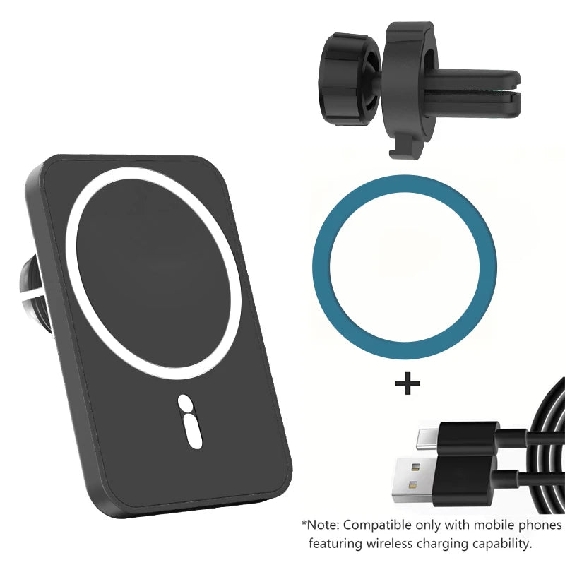 HOMEFISH Magnetic Car Wireless Charger For Phone\Pad\Watch Car Phone Holder Stand Mount Fast Charging Station