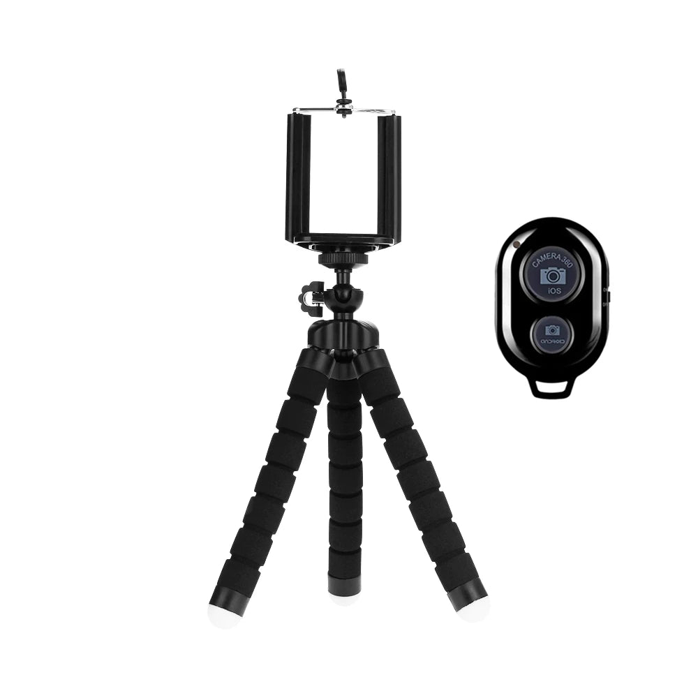 Trípode para teléfono y cámara móvil, soporte con pinza para smartphone, monopie, trípode de pie, trípode mini pulpo Stativ para teléfono