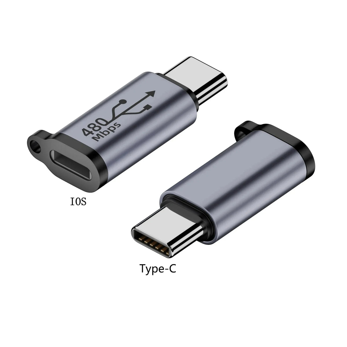 Type-C-hun til Mini-USB/Type-C/iOS-hun til Micro-USB/Micro-USB-hun til Type-C/Micro-USB-hun til Mini-USB-adapter