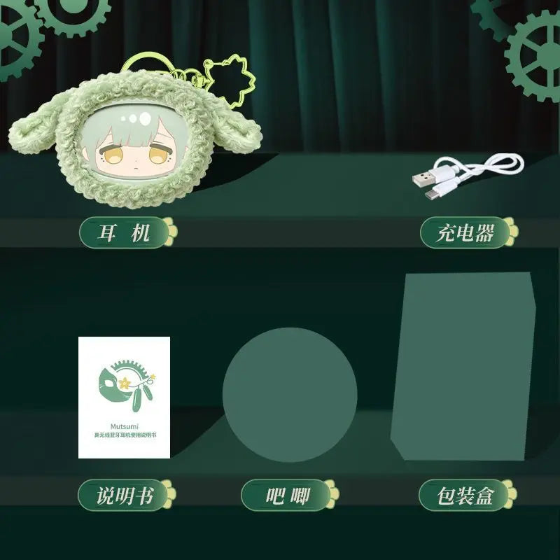 Auriculares Bluetooth de clip BanG Dream Ave Mujica Mortis de preventa, auriculares inalámbricos con voz de personaje de anime, productos y regalos