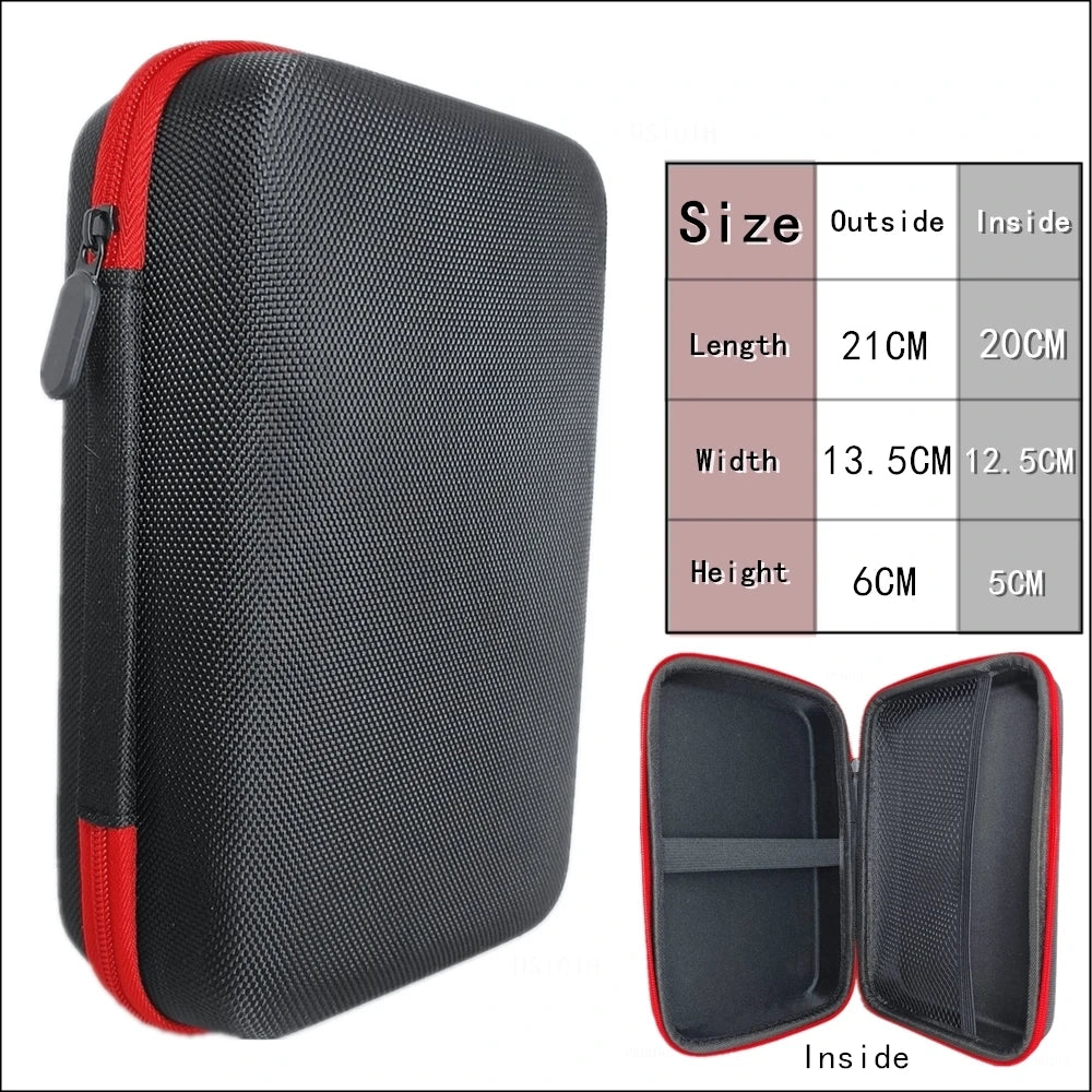 Liquidation_Grand étui de rangement pour écouteurs, sac de rangement pour câbles ovale carré rectangulaire, grande pochette zippée pour gadgets technologiques, chargeur portable U