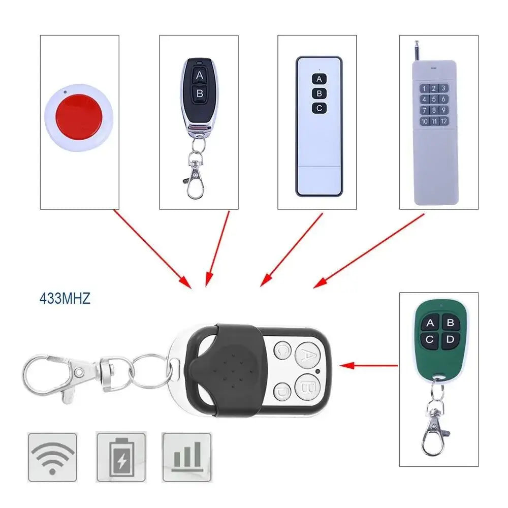Duplicador universal de llaves y mandos a distancia, 5/10 unidades, 433MHZ, 433.92MHZ, clonación, aprendizaje de código variable para puerta, garaje y portón