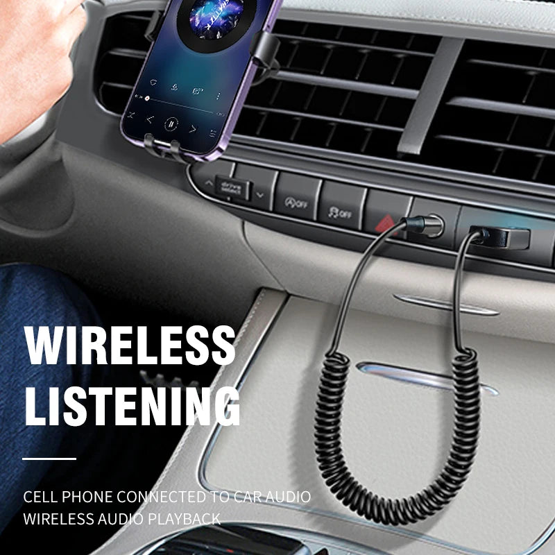 New Bluetooth 5.4 Car AUX Adapter USB To 3.5mm Stereo Hifi Music Wireless Audio Receiver Dongle Handsfree For Car BT Transmit