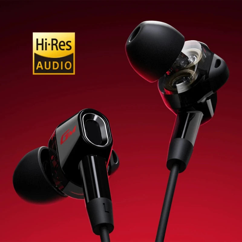 Edifier GM400 Gaming Headphones Wired HiFi Quality In-Ear Noise-Canceling Earphones 3.5mm/Type-C Port Gifts