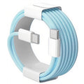 Cable de carga rápida USB-C a USB-C trenzado de nailon con PD de 60W para iPhone 17, 16 y 15 / Pro Max, compatible con carga rápida Samsung Type-C