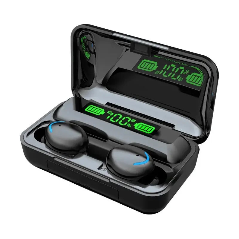 Lenovo F9 Bluetooth Wireless Headphones - Large-Capacity Charging Case & Digital Display, Long-Lasting Battery Game Earbuds 2026