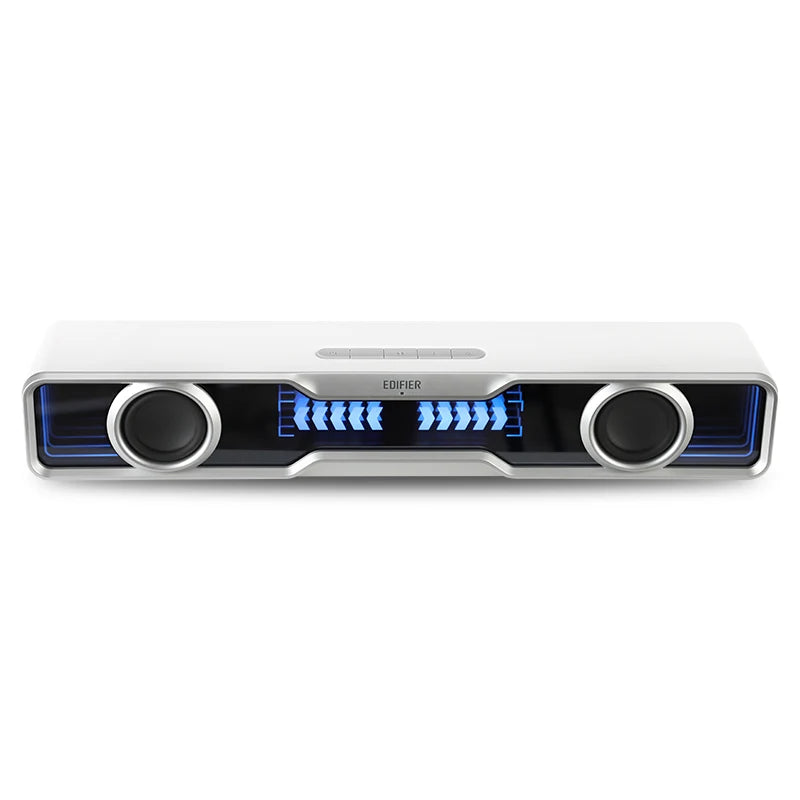 Edifier Desktop PC Soundbar QS30 USB-A Wired Speaker Gaming with Bluetooth 5.4 Integrated Mic, Light Effects, for PC Laptop