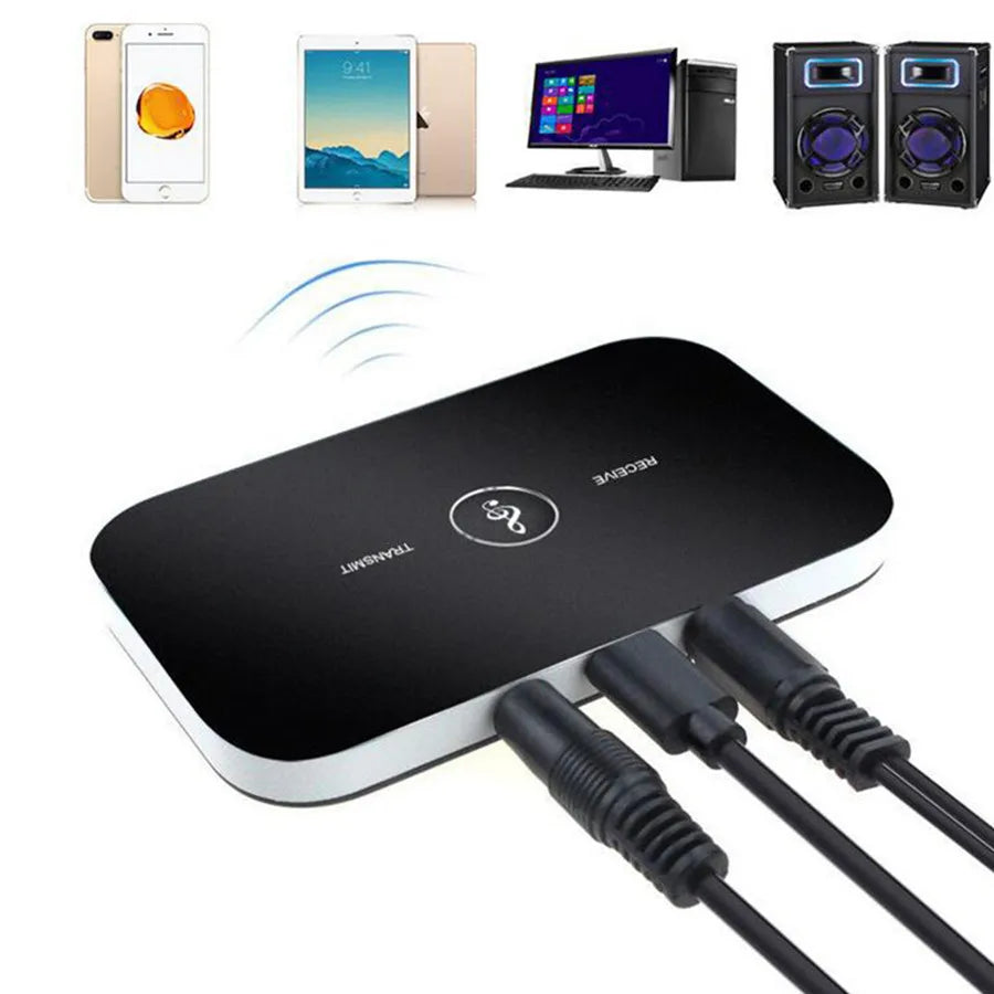 Transmisor y receptor de audio Bluetooth 5.0, RCA, con conector AUX de 3,5 mm, dongle USB, adaptador inalámbrico de música estéreo para kit de automóvil, PC, TV y auriculares
