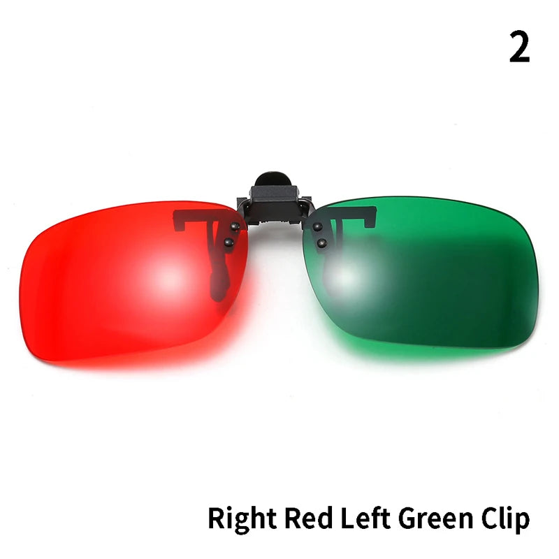 Nouvelles Lunettes 3D Rouge Bleu Vert Monture Noire Pour Films Anaglyphes Dimensionnels Lunettes TV Pour Films 3D