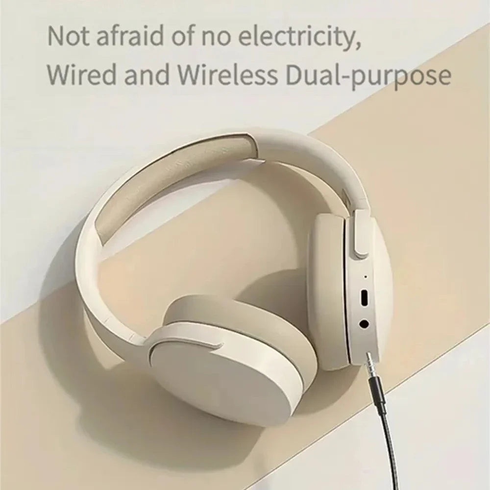 Auriculares Bluetooth 5.3 para gaming, inalámbricos de modo dual, plegables, con reducción de ruido, para música, iPhone y Xiaomi