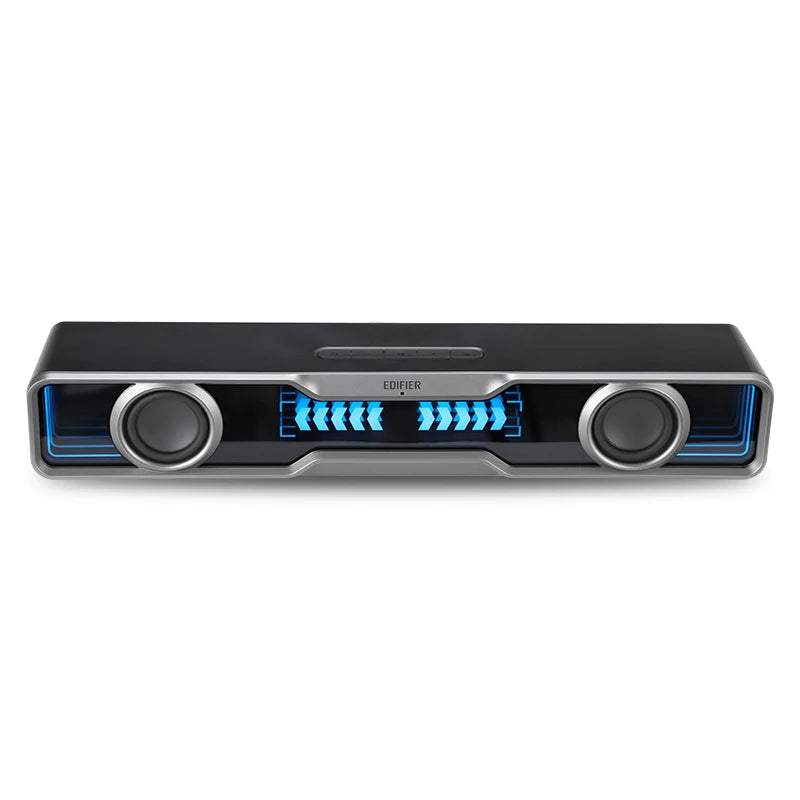 Edifier QS30 USB-A-kablet desktop-PC-soundbar med Bluetooth 5.4, integreret mikrofon og lyseffekter til PC og bærbar computer