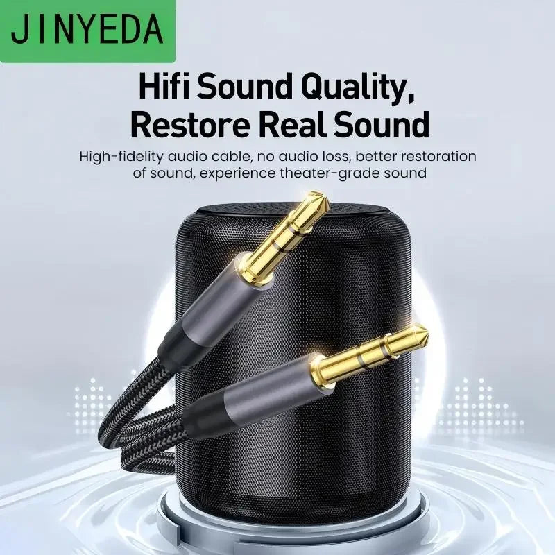 Cable de audio auxiliar con conectores jack macho de 3,5 mm a macho, para teléfono, auriculares, automóvil, reproductor MP3, altavoz y computadora, cable auxiliar de 3,5 mm de 3 m