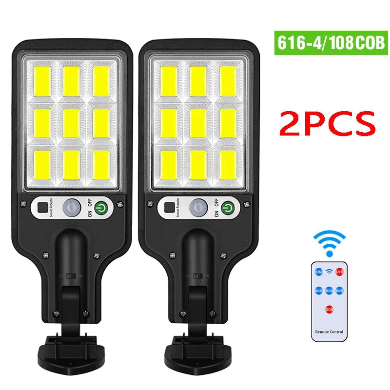 Newest Solar Lamp Powerful Outdoor Solar Lights of Motion Sensor 3 Modes Waterproof IP65 Solar Garden Torch Street Yard Lantern