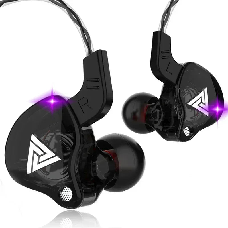 Original QKZ AK6 In-Ear-Ohrhörer mit 6 dynamischen Treibereinheiten, Mikrofon, Stereo, Sport-, HIFI- und Subwoofer-Headset, Monitor-Ohrhörer