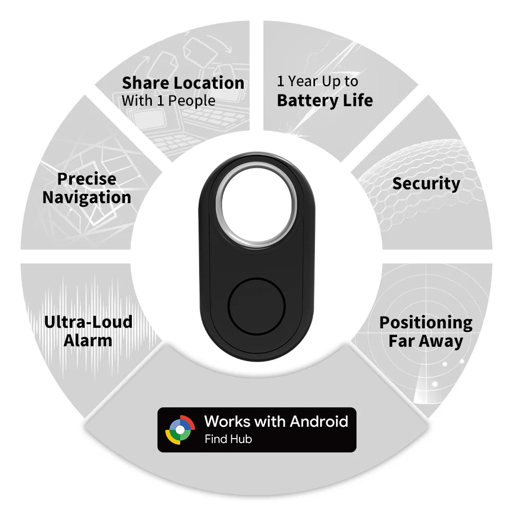 Long Distance Tracker for Samsung Device via Android Google Find Hub App Locator Finder Far Away Positioning Anti-lost Smart Tag