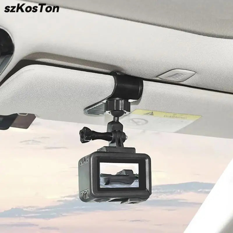 Car Camera Mount Sun Visor Camera Holder Clip For GoPro Hero 13 12 11 10 9 DJI OSMO Action 6 5 Pro 4 Insta360 X5 X3 X4 Accessory