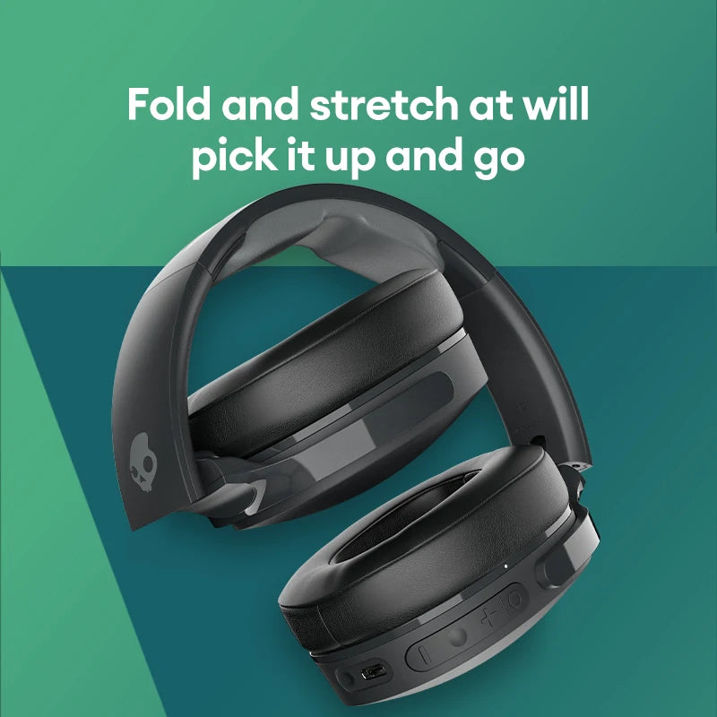 Skullcandy Hesh ANC Foldable Over-Ear Wireless Headset Bluetooth Noise Reduction Headphones 22H Long Endurance HD Call Earphones