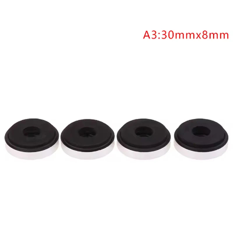 Juego de 4 unidades: patas de soporte antivibración para amplificador y altavoz de audio HIFI, almohadillas aislantes, soporte con abrazadera de garra de cangrejo para trípodes de cámara