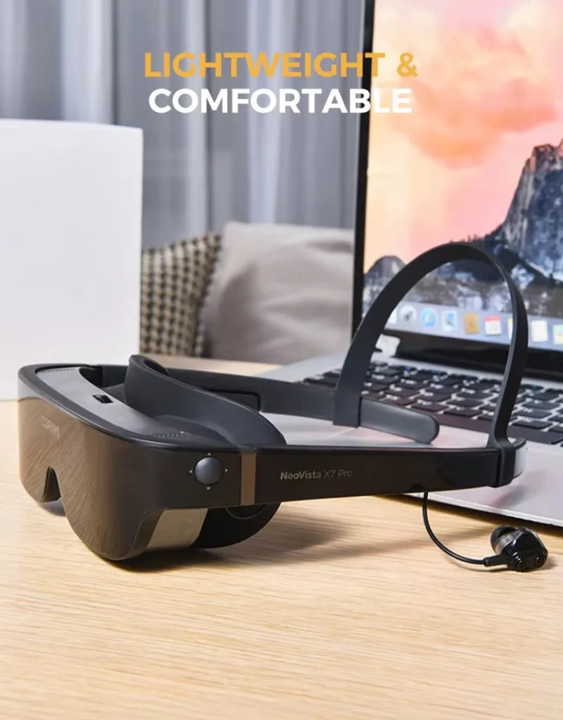 Fordybende 3D-smartbriller med hovedmonteret virtual reality-skærm til privat biograf og gaming, AR-hardware på lager